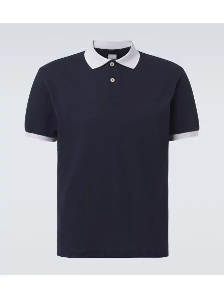Tricou polo Eleventy albastru