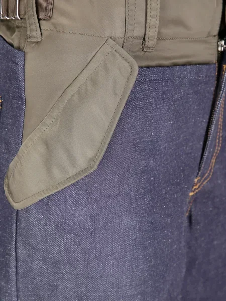 Jeansy Sacai niebieskie