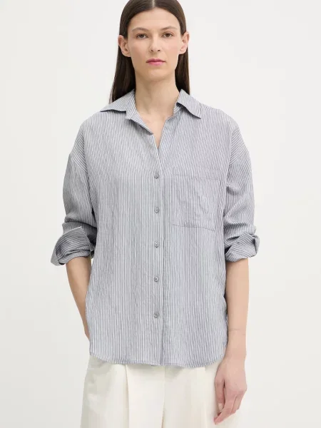 Marc O'Polo cămașă pentru femei cu vâscoză albastru