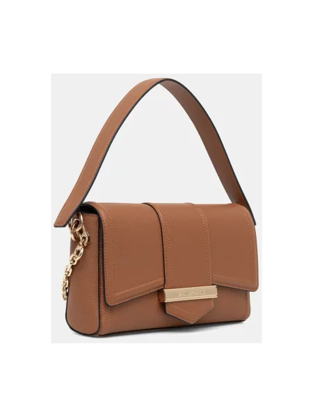 Karl Lagerfeld torebka crossbody skórzana K/NOVA brązowa