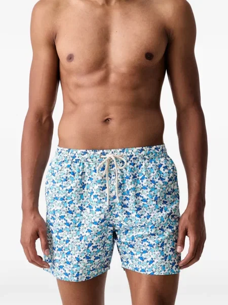 Slip de baie Mc2 Saint Barth cu imagine cu cordon alb