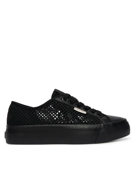 Calvin Klein Sneakers Vulc Flatf Lace Up Lin Mesh negru
