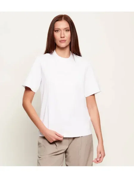 BOSS BLACK Tricou Eharpa | Relaxed fit alb