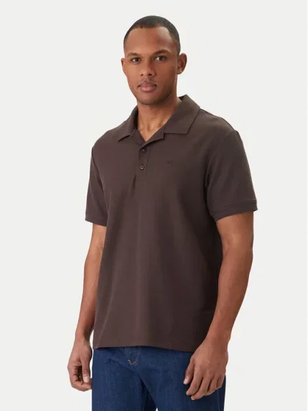 Polokošile Calvin Klein Jeans hnědý