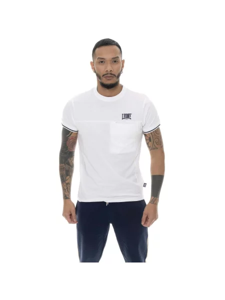 Scurt tricou Leone 1947 cu mâneci scurte alb