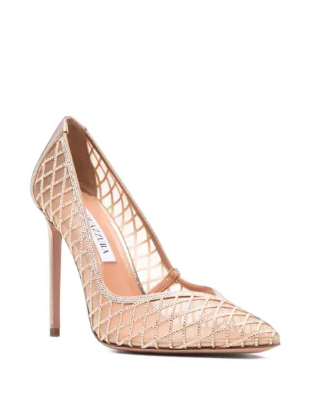 Pantofi cu toc Aquazzura plasă