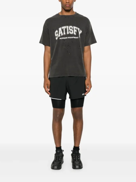 Tricou Satisfy cu imagine negru
