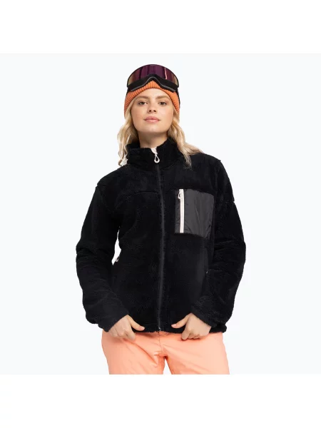 Дамски суитшърт ROXY Alabama Full Zip Solid true black черно