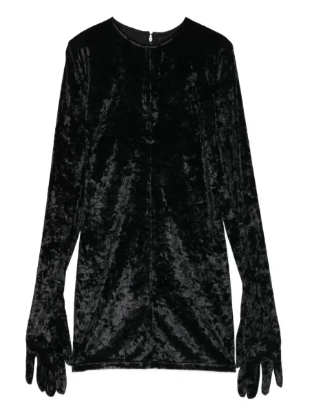 Rochie maxi Chb Christian Boaro de catifea lungă de costum negru