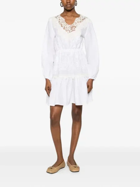 Rochie mini Ermanno Scervino din dantelă alb