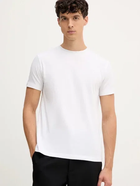 Тениска Trussardi с изчистен дизайн бяло
