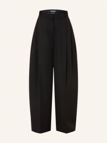 Jacquemus Kalhoty Marlene Le Pantalon D'homme černá