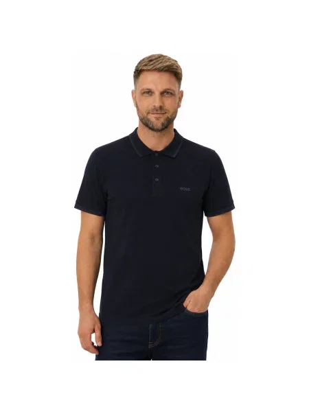 Tricou polo Boss Green albastru