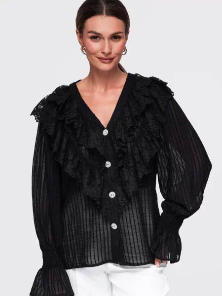 Ombre Bluza crna bijela