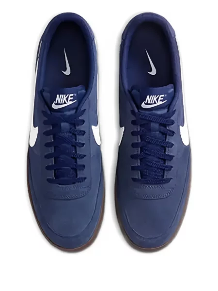 Sneakerși Nike Air Force 1 alergare din piele de căprioară cu bretele gri