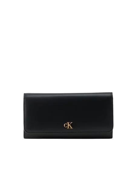 Calvin Klein portofel pentru femei din piele negru