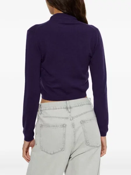 Μακρύς πουλόβερ Jil Sander κασμίρ μωβ