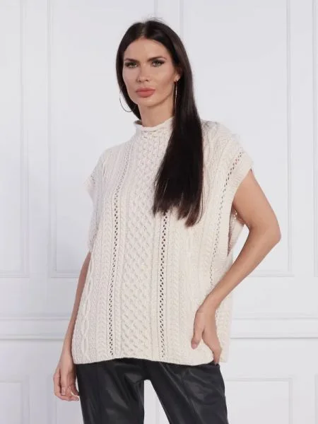 Joop! de lână vestă | relaxed fit roz