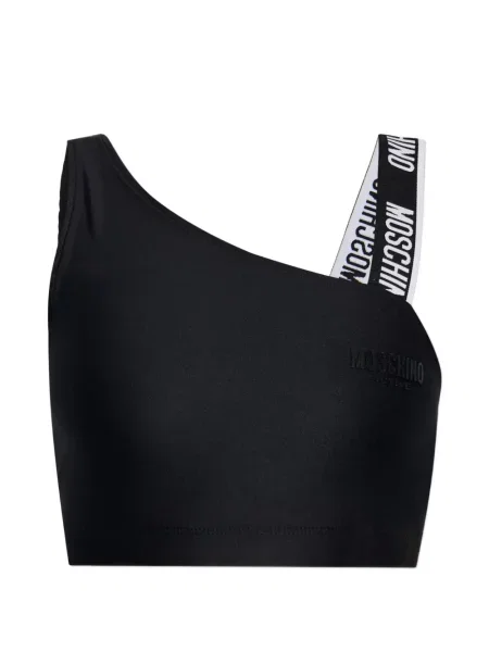 Top sport Moschino cu un umăr gol negru