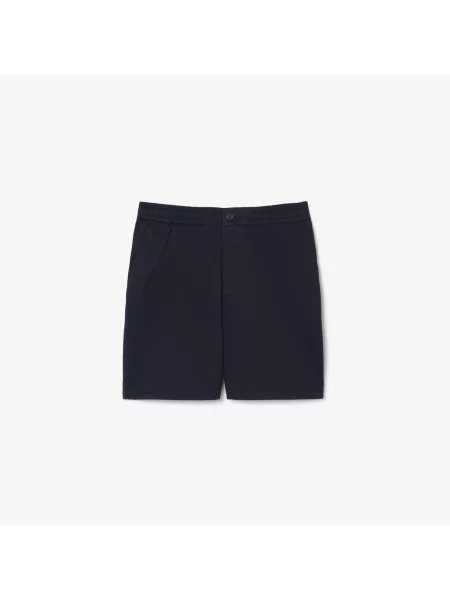 Lacoste Szorty Z Bawełny Stretch Regular Fit niebieski