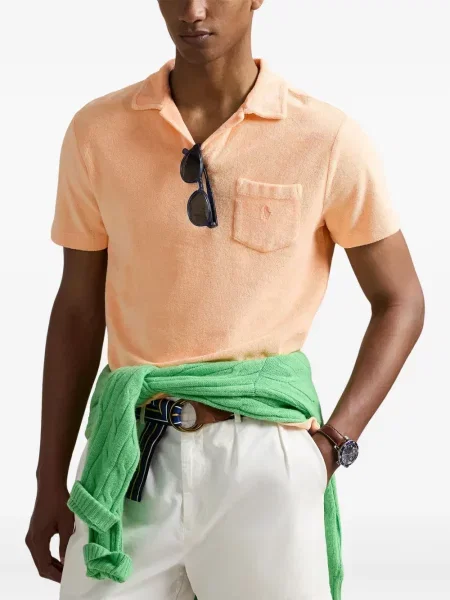 Dlouhé lněné kalhoty Polo Ralph Lauren bílé