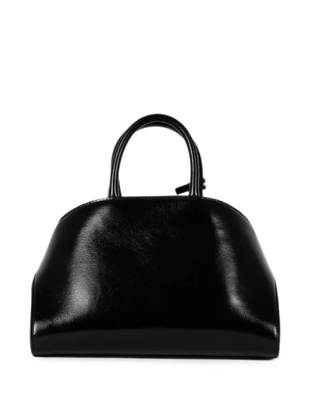 Δερμάτινη τσάντα shopper Ferragamo μαύρο