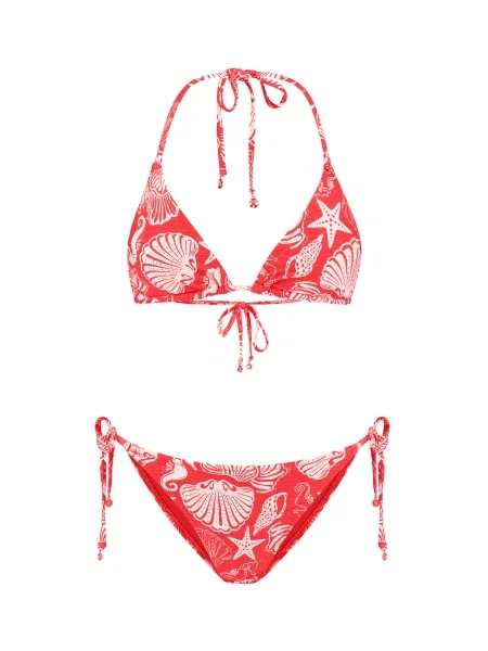 Shiwi Costum de baie două piese Liz roșu alb