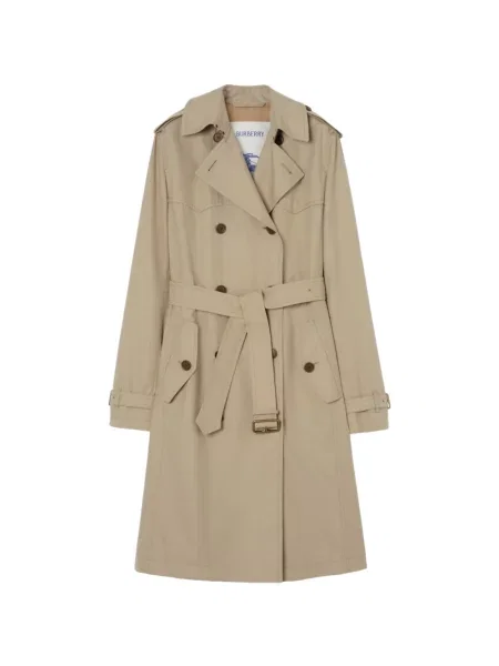 Lung trenci Burberry de mătase cu imprimeu tropical