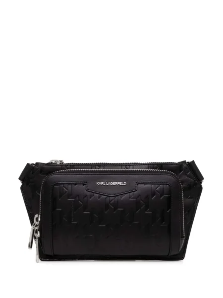 Curea Karl Lagerfeld din piele negru