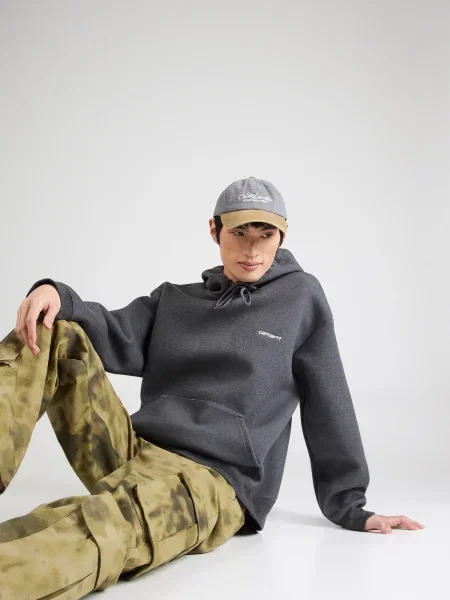 Carhartt WIP Tréning póló Alda fekete melír fehér
