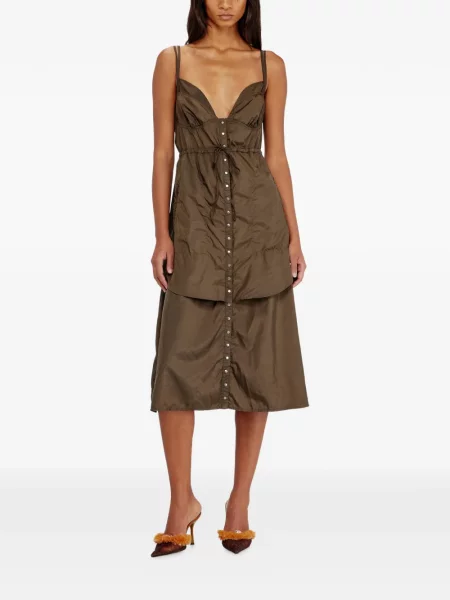 Rochie midi Diesel maro