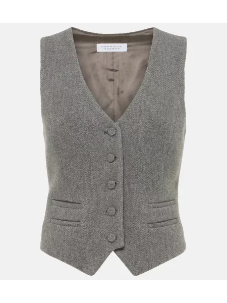 Vestă Gabriela Hearst de lână gri