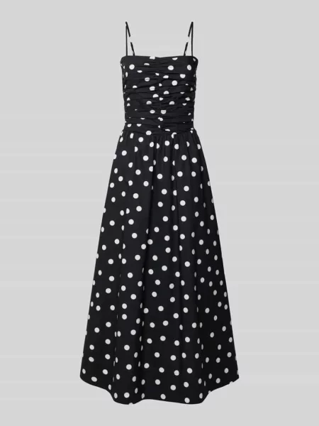 Sukienka midi w grochy model Eviana' Forever New czarna