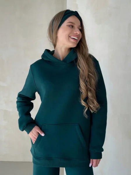 Худі Merlini бавовна/еластан зелений