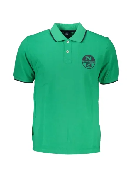 Tricou polo North Sails cu imagine verde