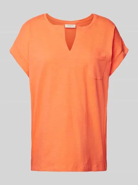 T-shirt z kieszenią na piersi model ‘Viva’ Free/quent