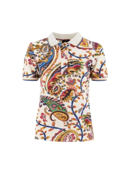 Wielobarwność polo Etro z nadrukiem