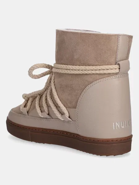 INUIKII Bőr hótaposó CLASSIC WEDGE bézs