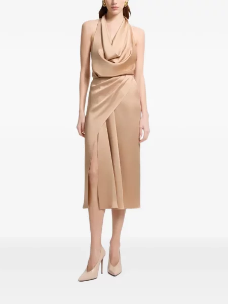 Fustă midi Elie Saab drapată plic