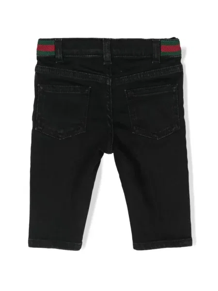 Jeansy dziecięce Gucci czarne