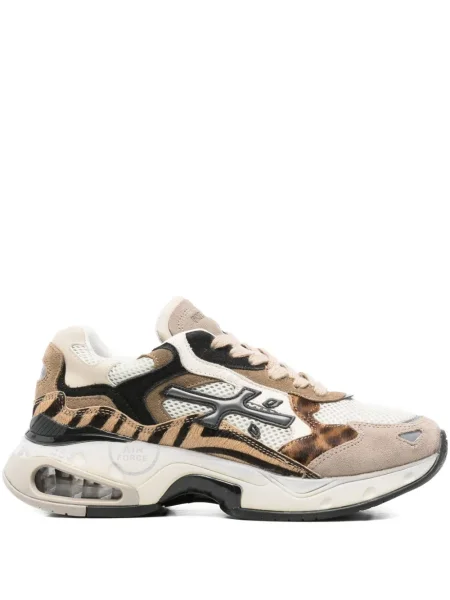Sneakerși Premiata cu imagine cu dungi de tigru