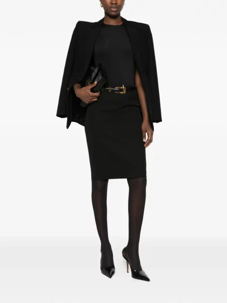 Fustă tip creion Wardrobe.nyc negru