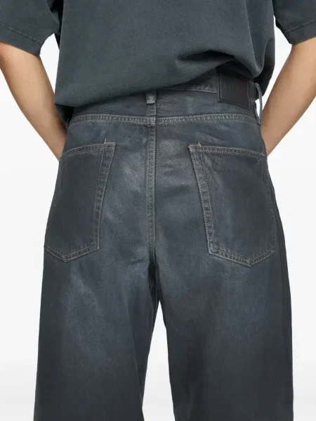 Blugi Acne Studios cu autograf negru