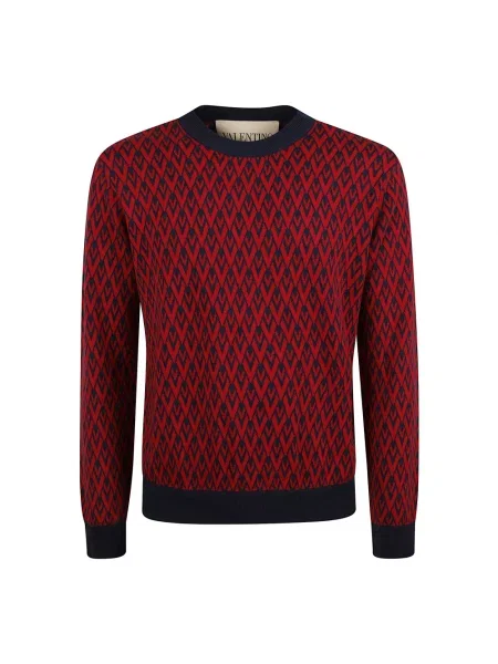 Lniany wielobarwność sweter Valentino Garavani