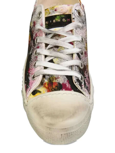 Sneakerși Metal Gienchi cu șireturi din dantelă alb