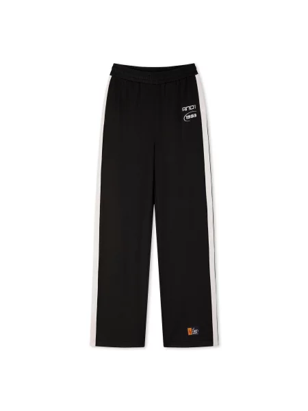 Hlače Retro črna bela