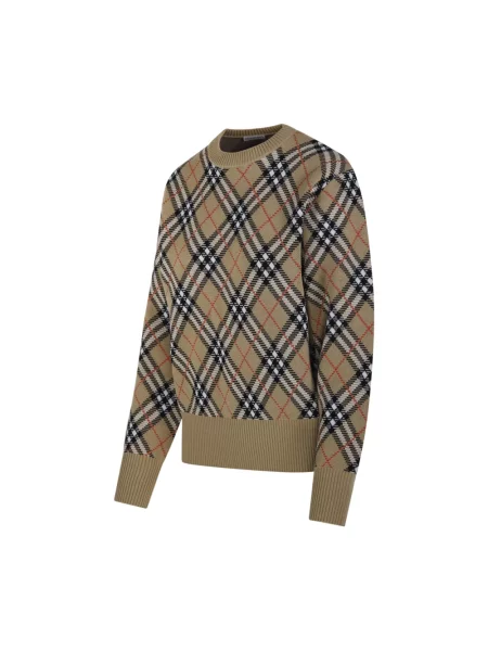 Sweter Burberry wełniany beżowy