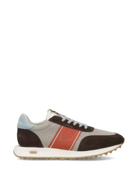 Sneakerși Philippe Model Paris cu dungi maro