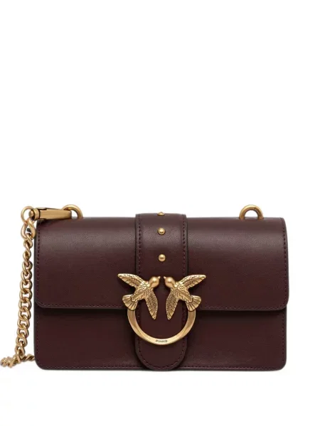 Geanta crossbody Pinko din piele maro