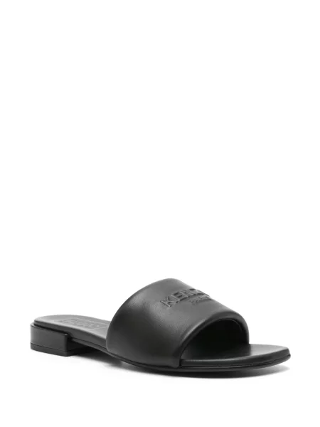 Sandale Kenzo din piele fără toc negru